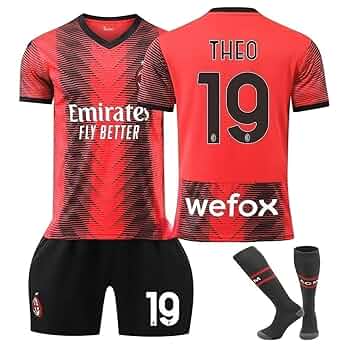 ACミラン THEO 19番 テオエルナンデス ACミラン 24-25 ホーム 半袖 ユニフォーム No.19 テオ